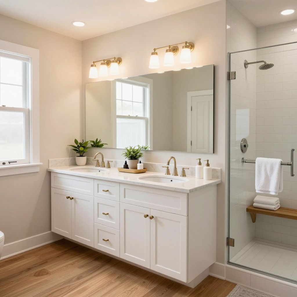 Classic vanity bar lights bathroom lighting idea