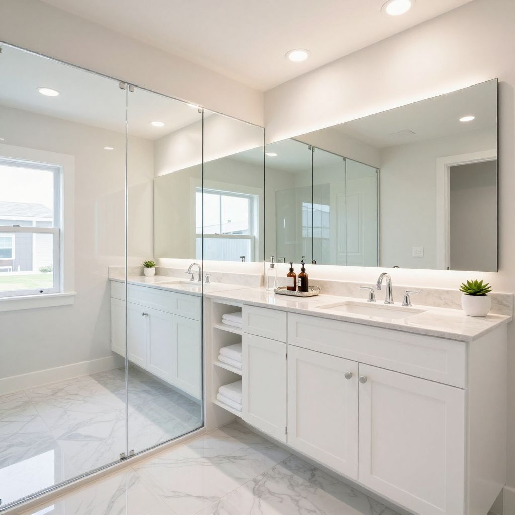 Mirrored Walls for Extra Space Illusion