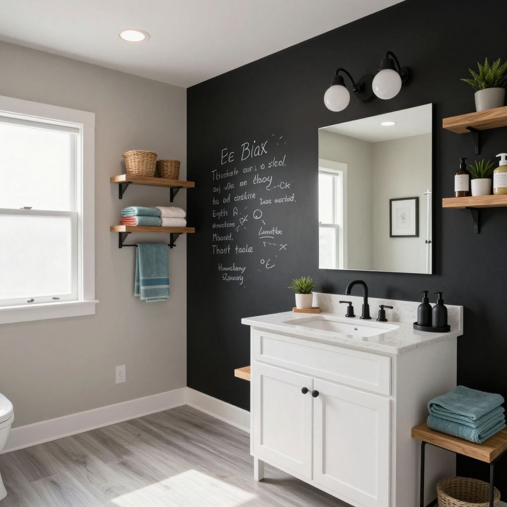 Painted Chalkboard Wall for Fun and Function